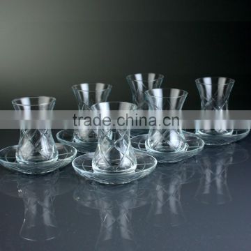 12 Pcs Glass Tea Set