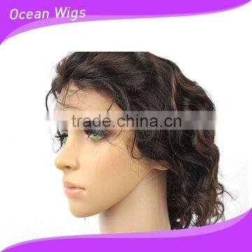 Human Hair Lace Wig, Body Wave, 10", Natural Color photo-6