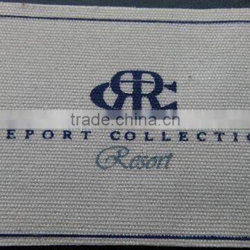 Custom washable heat cut textile label for jeans