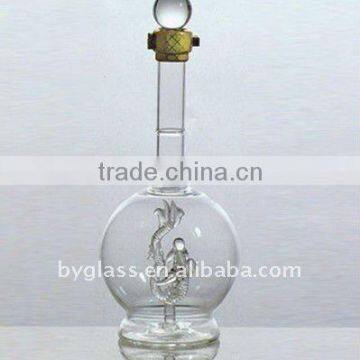 borosilicate fancy wine bottle