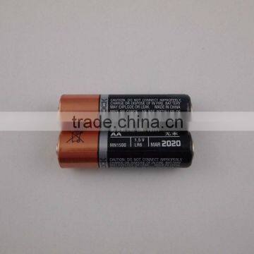 Loose pack alkaline battery duracel