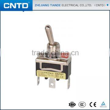 CNTD Heavy Duty 15A 250V SPST 3 Terminal Pin ON/OFF/ON Rocker Toggle Switch C513A