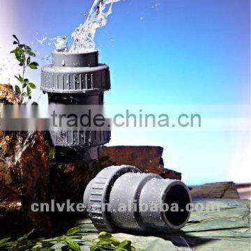 plastic doulbe union ball check valve