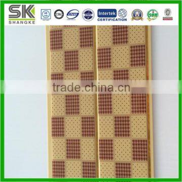 Geometry grid contrast color design pvc ceiling panels