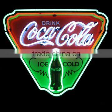 outside waterproof customized glass neon light sign