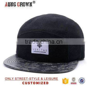 flat bill corduroy hat 5 panel hat