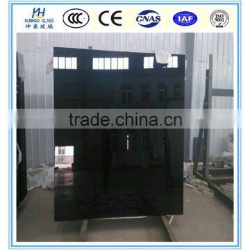 Red White Black Office and Coffee Table Tempered Paint Glass photo-4