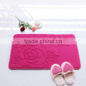 Space elastic dry slip-resistant waste-absorbing memory foam mats/Memory foam bath mat_ Qinyi