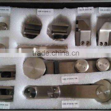 Stainless steel bathroom glass door fittings suitable for round pipe