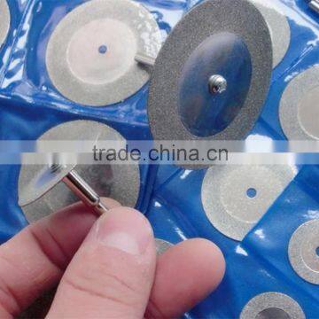 electroplated diamond cutting disc with mandrel diamond cutting blade set