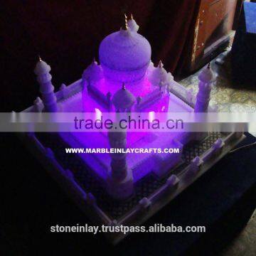 Colored Marble Taj Mahal Sculpture