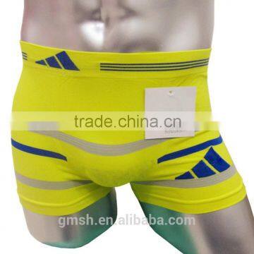 Newest seamless underwear 92% polyester 8% spandex mens cheapest boxer shorts providing free sample