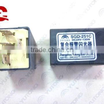 Yutong bus spare parts 3733-00007 Flasher relay SGD-251C ZK6860