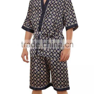 Wholesale Men's Summer Printed 2 Pieces Pajama Suit Short Sleepwear