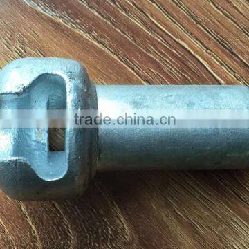 Zinc coated polymer insulator metal fitting