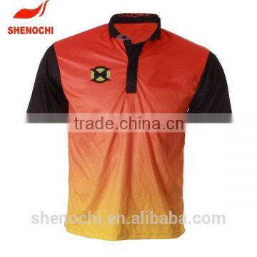 Anti-UV and Bacterial Polo shirt, short sleeve, sublimated printing with Italy ink