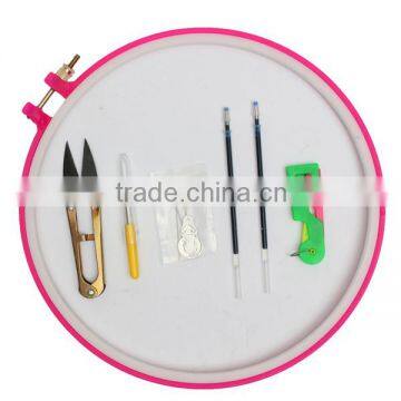 New Arrival Cross Stitch Device Tools Scissors Hoist Threader Refills 19CM Embroidery Needle Embroidery Circle