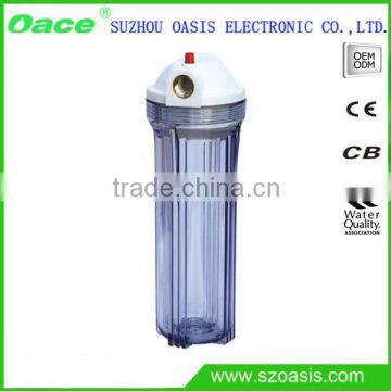 10'' 1/2'' Clear Water Filter Cartridge Housing