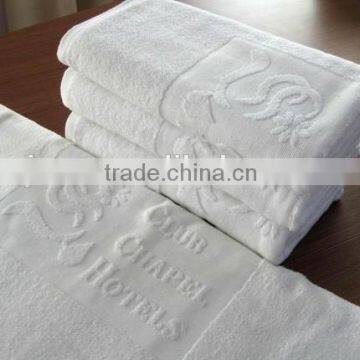 Woven Technics and Bleached Pattern cotton hotel towel