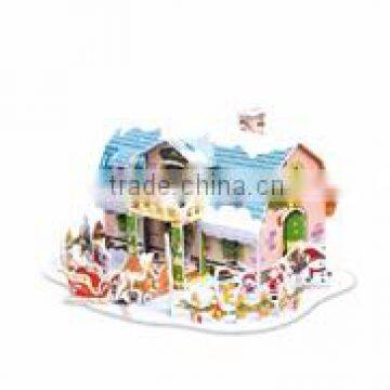 2016 Unique Design Cardboard 3d Jigsaw Puzzle Christmas Themed Toys photo-3