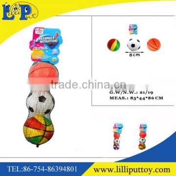 Different style 3pcs inflatable ball toy set