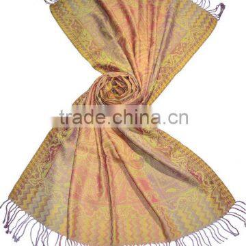 Wool Silk Ombre Pashmina Scarf