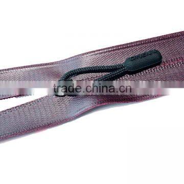 #5 Open End Nylon Coil Zippers 5# Nylon Separating Zipper photo-2