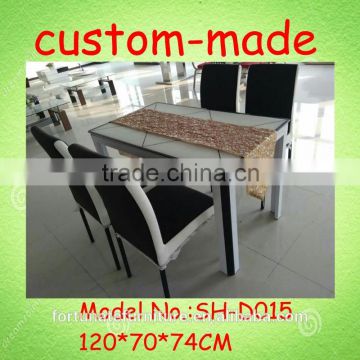 4 seater tempered glass dining table and chair set