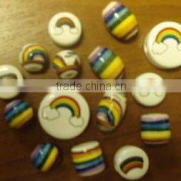 Ceramic Beads (Rainbow Designs)