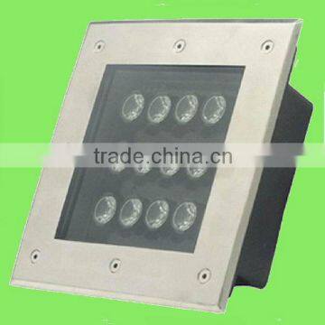 Square 12W LED Underground Lamps,garden spike led lights