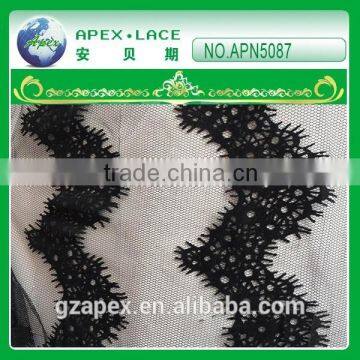 hot sales high quanlity fashion nylon eyelash lace for dress