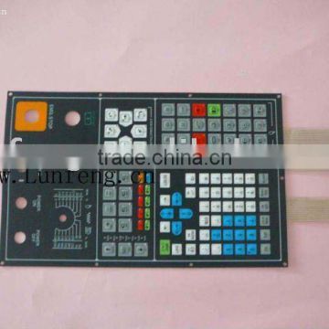 Membrane keypad with transparent window