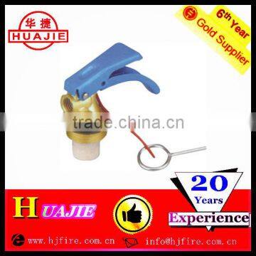 powder valve with blue handle
