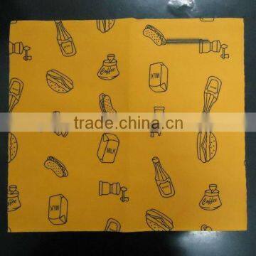 Orange super absorbent kitchen cleaning cloth