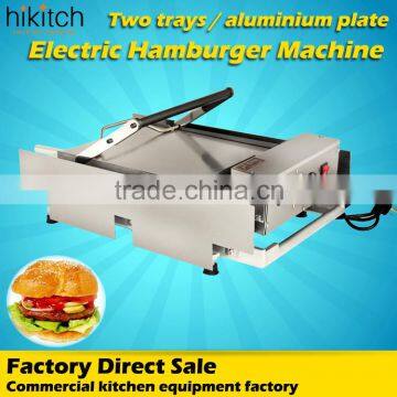 Bakery equipment electric aluminium hamburger patty grill machine