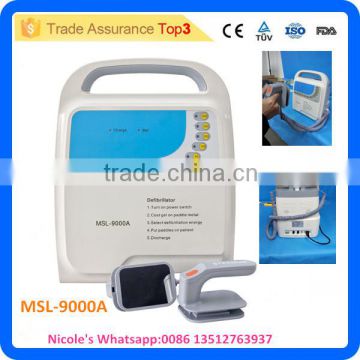 MSL 9000A- i Portable handheld Ambulance Emergency Biphasic Defibrillator/ First-aid cardiac defibrillator