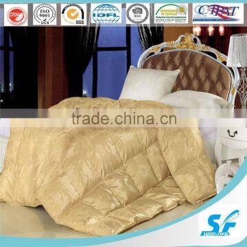 15D recycle hollow fiber quilted white comforter