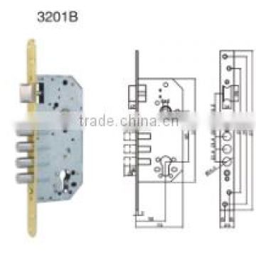 europe cylinder hole mortise lock body