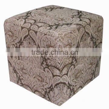 cotton fabric square home ottoman furniture for decoration