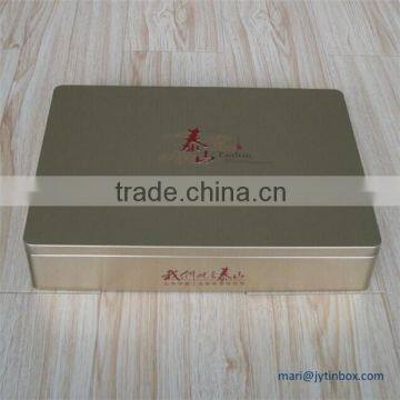 First grade and custom rectangular large cigarette packaging tin box