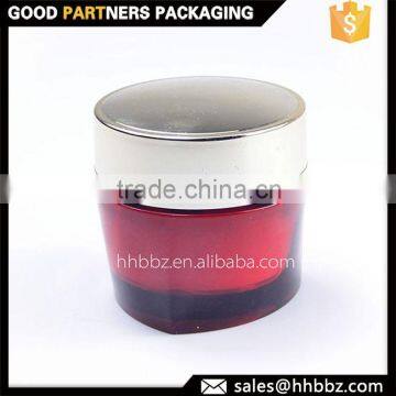 Triangle clear plastic cosmetic cream jar 50ml with ABS cap 15ml 50ml