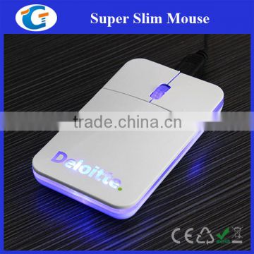 Custom Design OEM Light Up USB Mouse With Retractable Cable