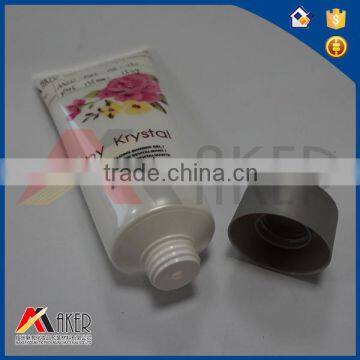 2015 new plastic tube style,flat oval disc cap tube packaging