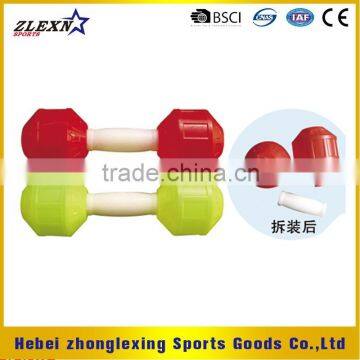 colorfull PE PP adjustable dumbell