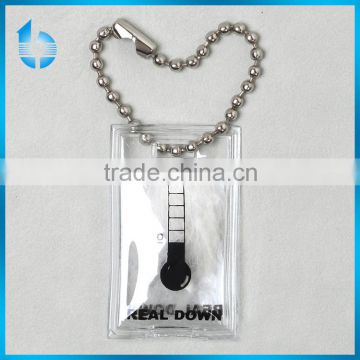 Environmental high qualitly pvc down tag for fashion down wear