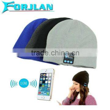 fashion gift Knitting bluetooth beanie hat and cap wireless bluetooth stereo handfree calling