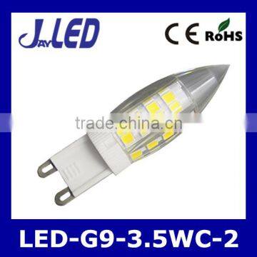 LED Candle shape G9 light 3.5W 230VAC led g9 light