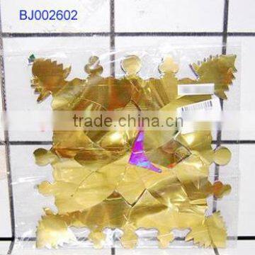 hot sale decorative shinning gold Christmas tree garland