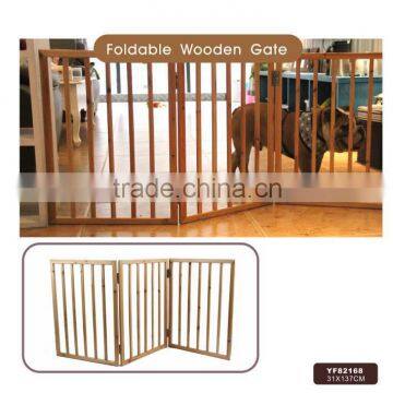 Factory Direct Foldable Indoor Wooden Pet Gate