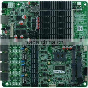 4 gigabit Bay trail SOC J1800 MINI ITX 4 LAN Motherboard for Firewall Router